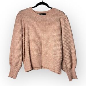 Vera Moda Baby Pink Cropped Knit Sweater XL